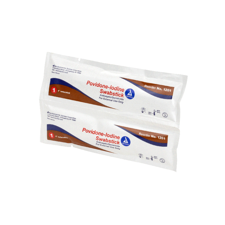 dynarex povidone iodine swabsticks