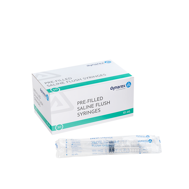 dynarex pre filled saline flush syringes