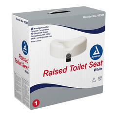 dynarex raised toilet seat w out arms