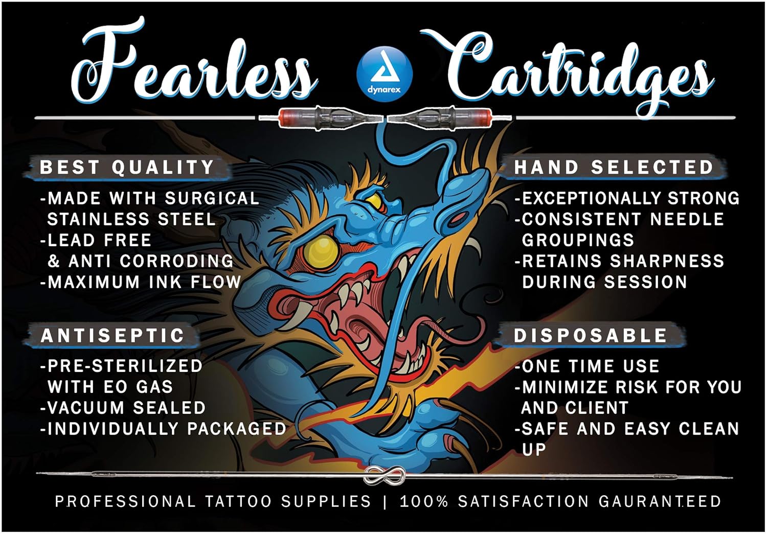 dynarex round tight round liner cartridges