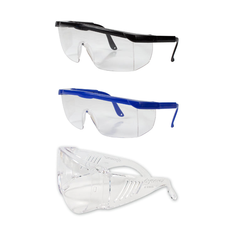 dynarex safety glasses protective eye goggles 50cs