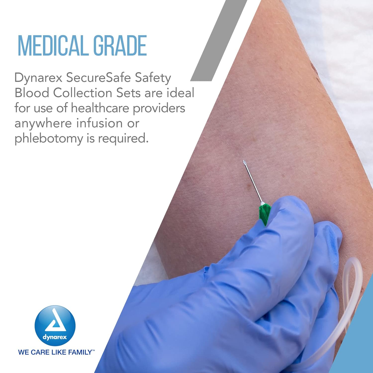 dynarex securesafe safety blood collection set