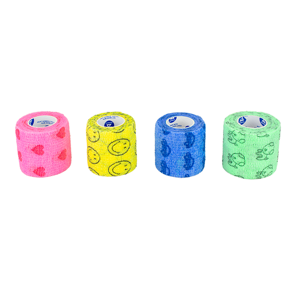 dynarex sensi wrap self adherent latex free assorted kids pack