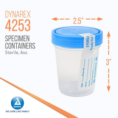 dynarex specimen containers