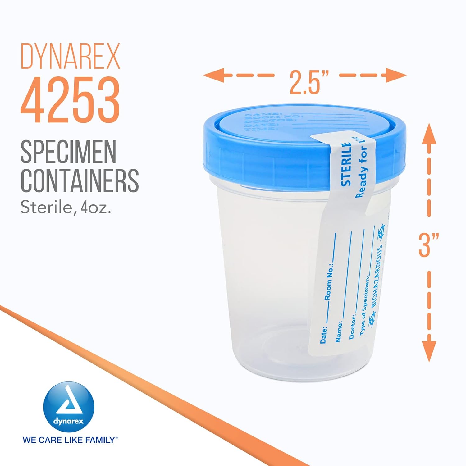 dynarex specimen containers