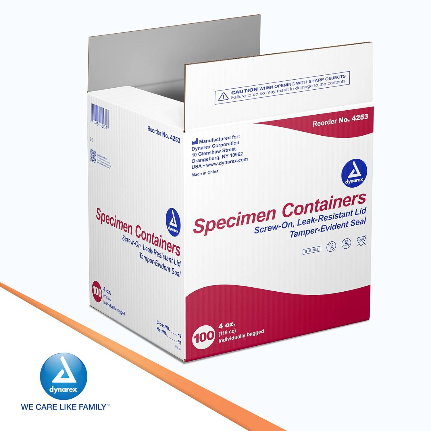 dynarex specimen containers