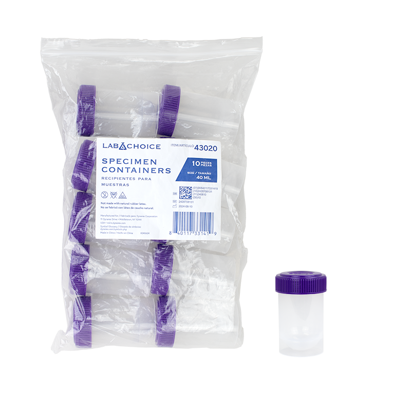 dynarex specimen containers