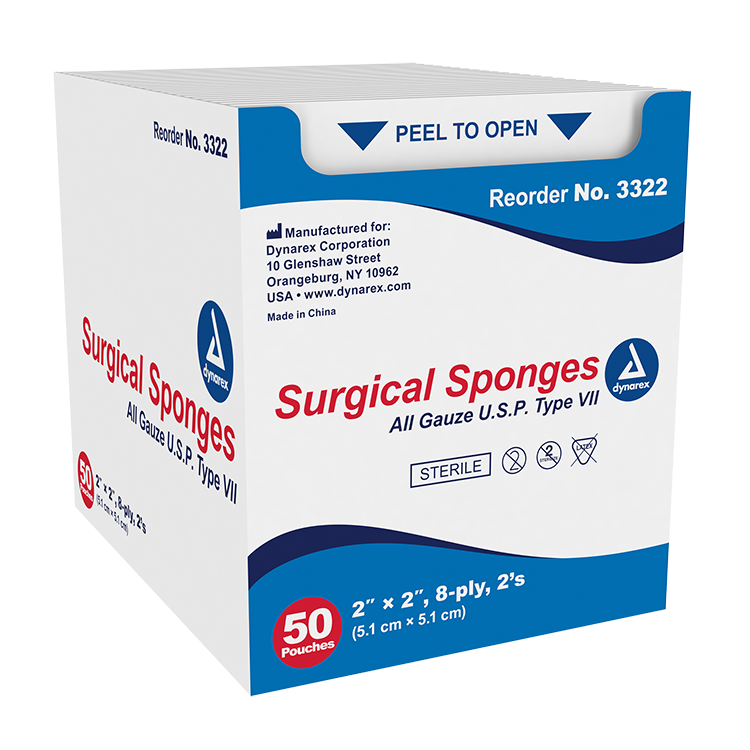 dynarex sponges pads sterile non sterile