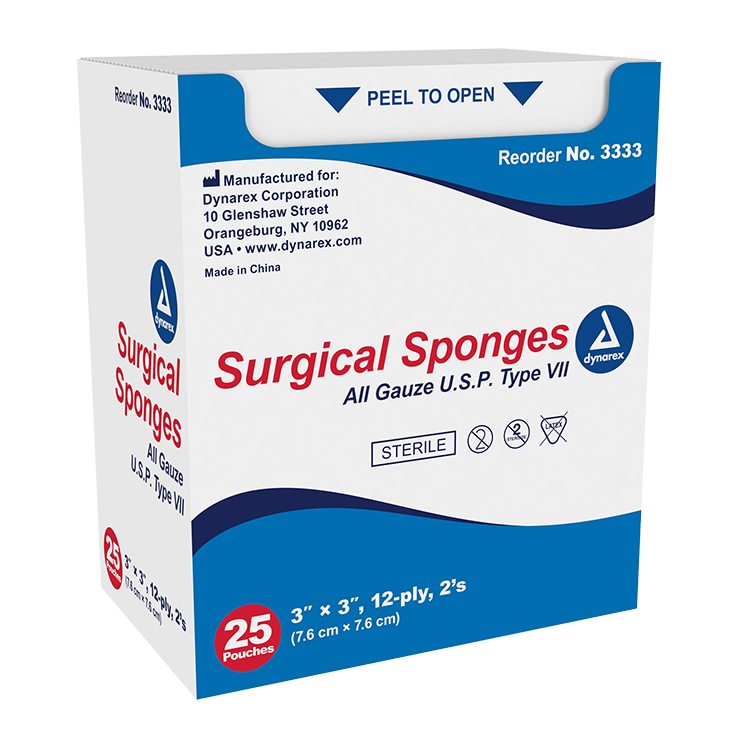dynarex sponges pads sterile non sterile
