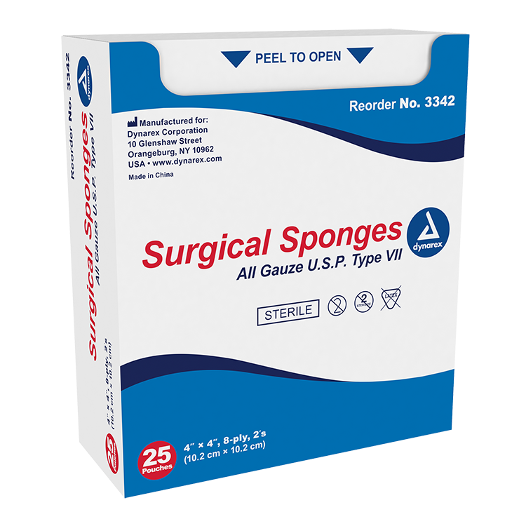 dynarex sponges pads sterile non sterile