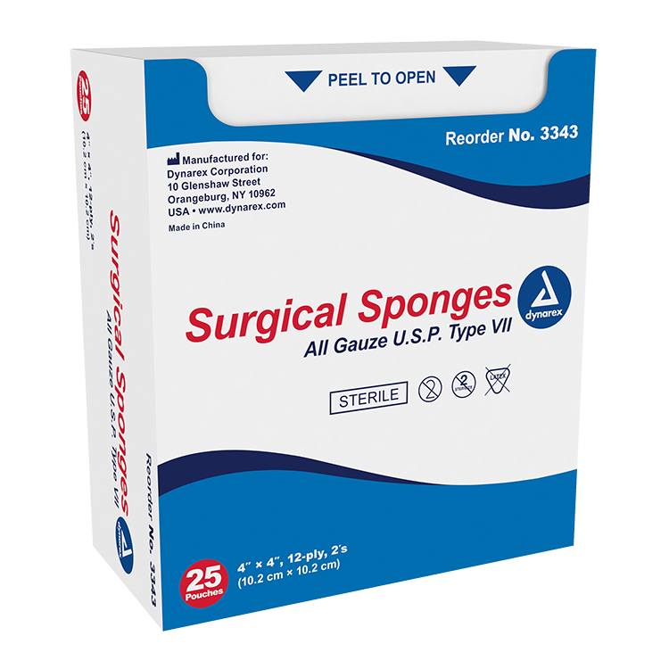 dynarex sponges pads sterile non sterile