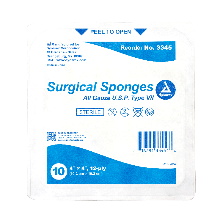 dynarex sponges pads sterile non sterile