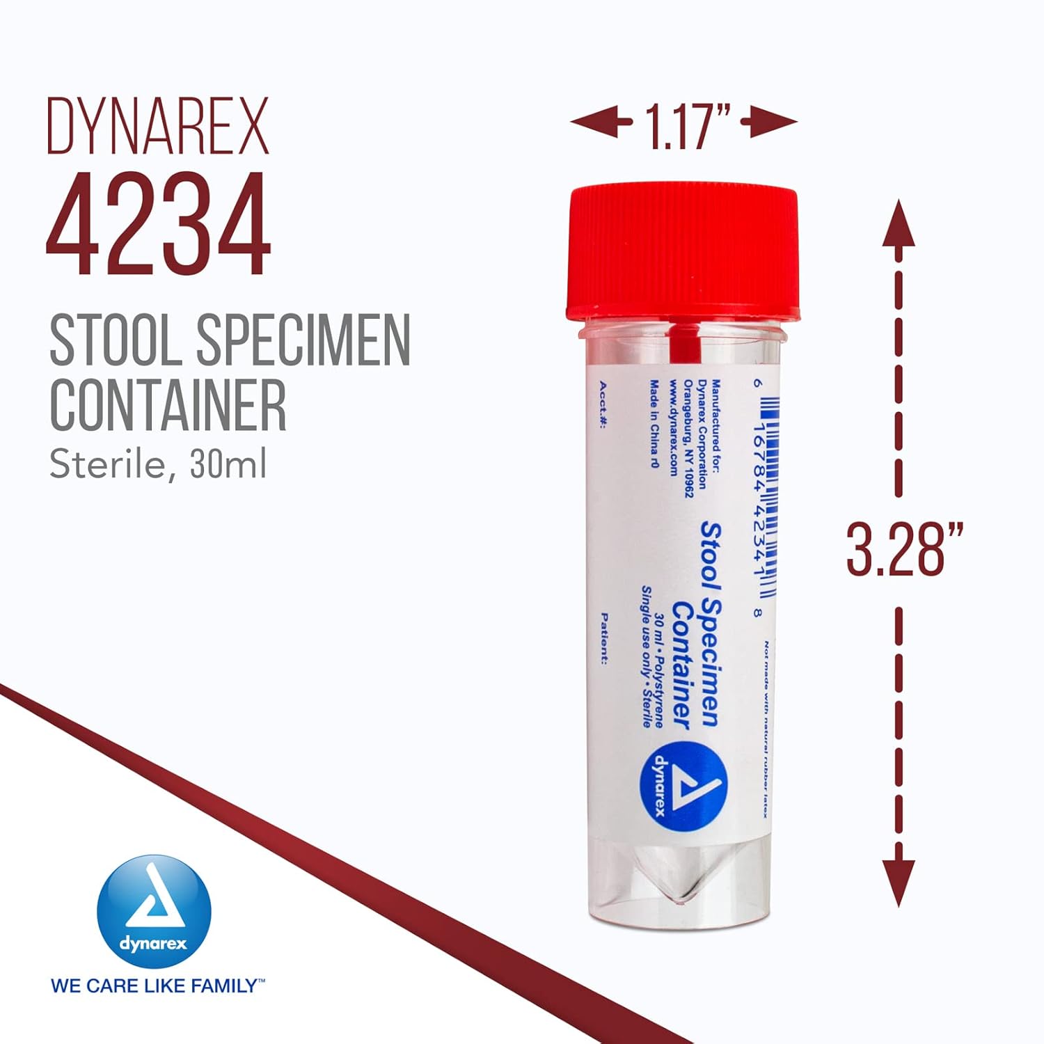 dynarex stool specimen containers