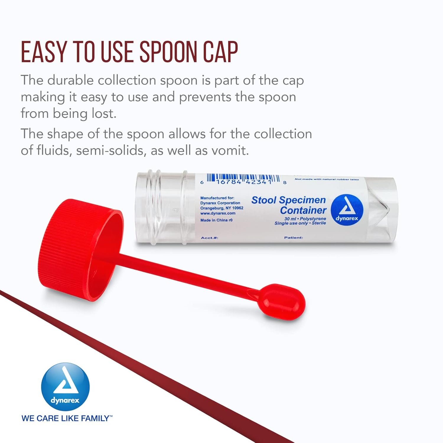 dynarex stool specimen containers