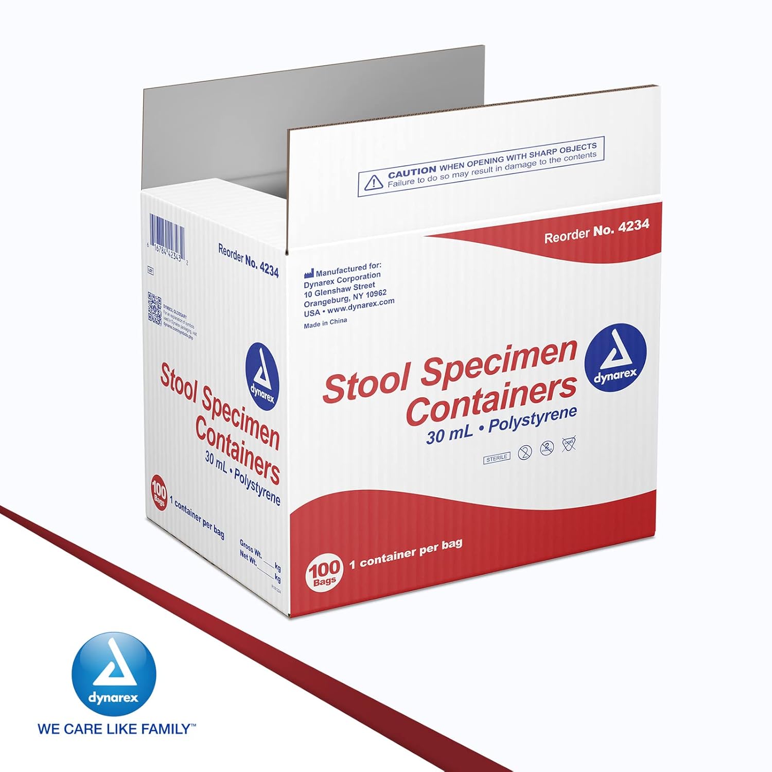 dynarex stool specimen containers