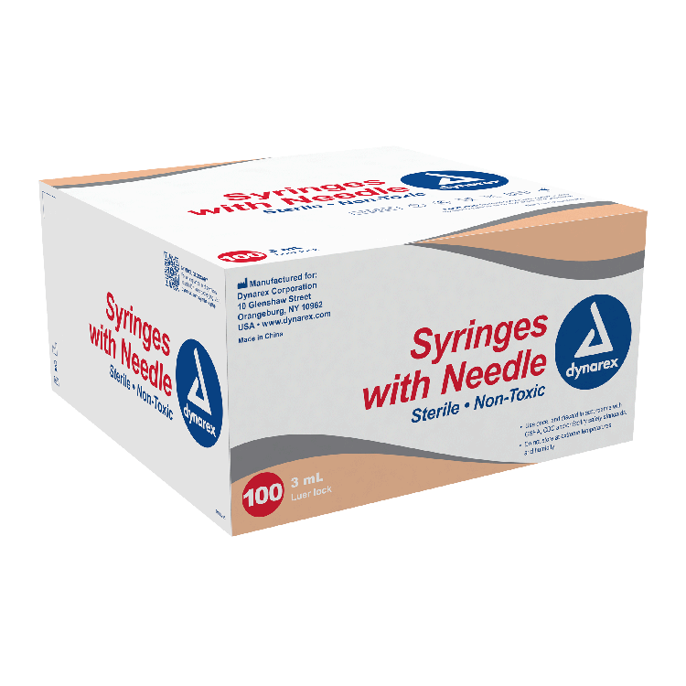 dynarex syringes with needle