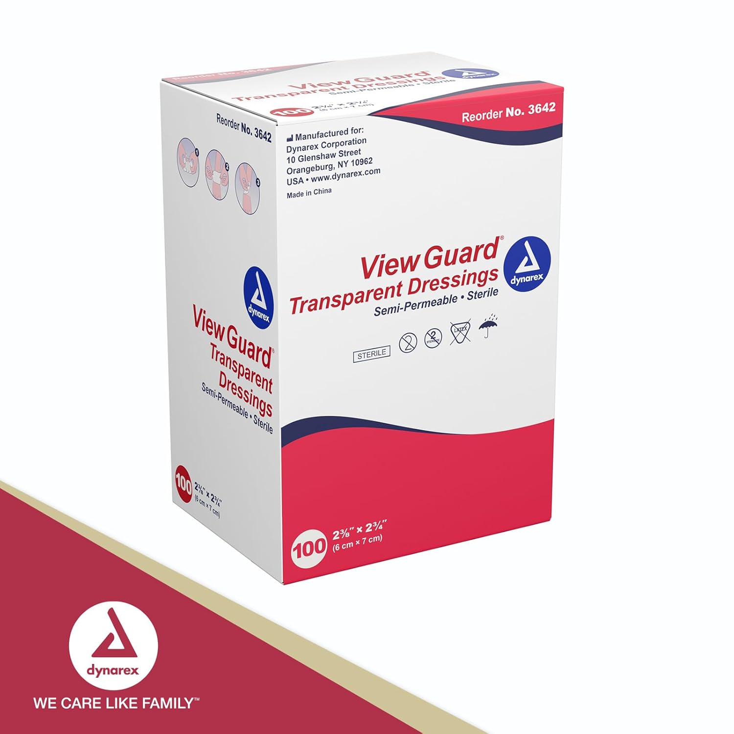 dynarex view guard transparent dressings sterile