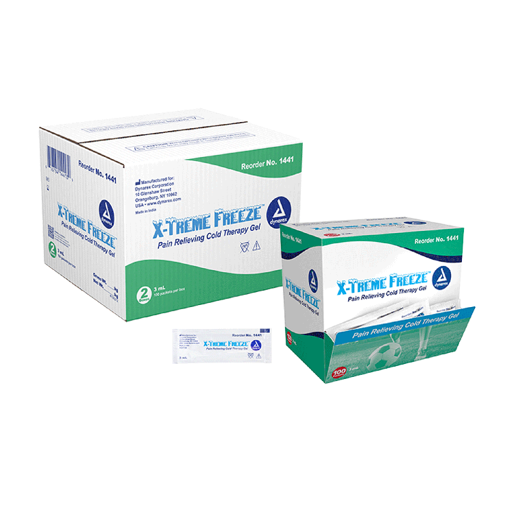 dynarex x treme freeze pain relieving cold therapy gel