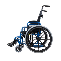 DynaRide pediatric transport wheelchair rear view with push handles