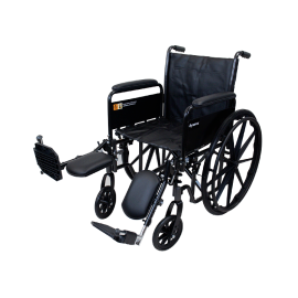 dynaride s2 wheelchair 18 x 16 w detach full arm elr
