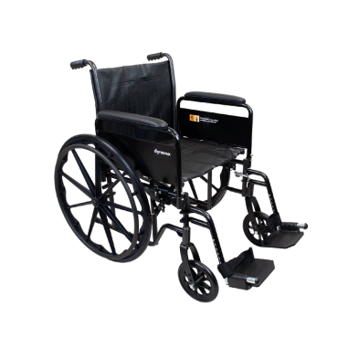 dynaride s2 wheelchair 18 x 16 w detach full arm fr