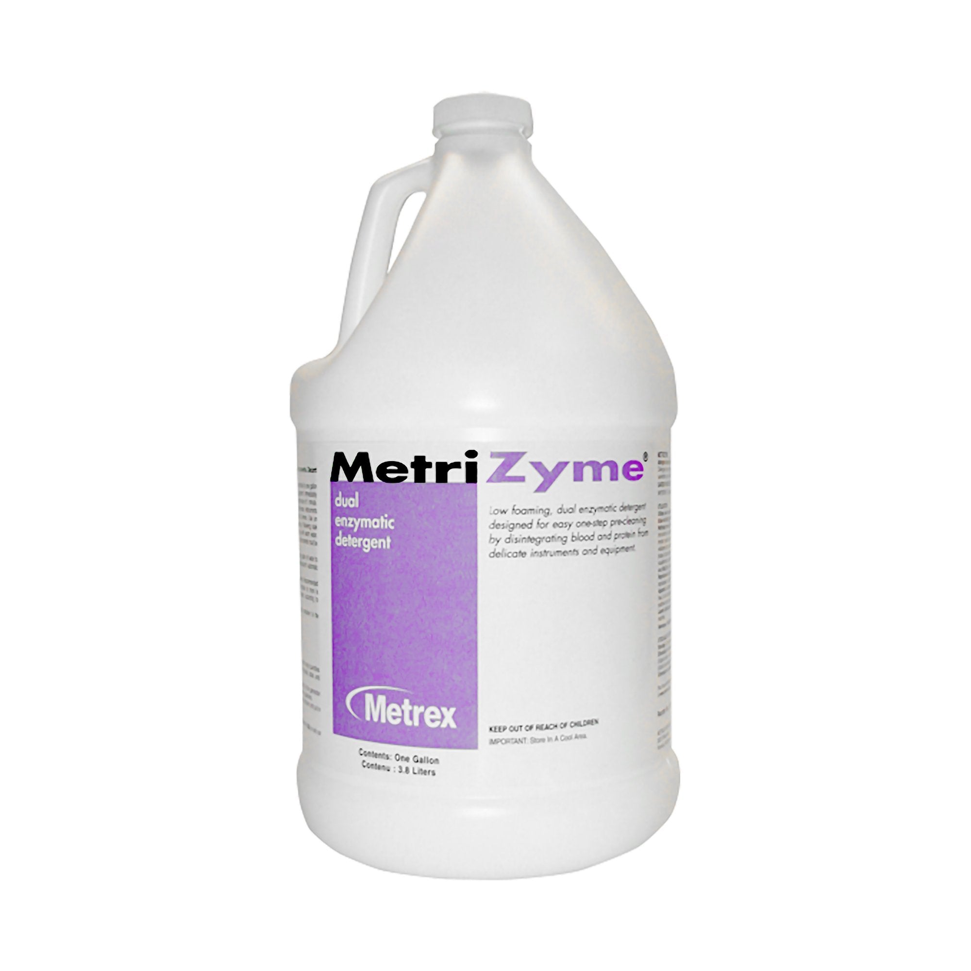 Dual Enzymatic Instrument Detergent MetriZyme Liquid Concentrate 1 Quart Bottle Mint Scent