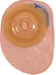 Ostomy Pouch Assura One-Piece System 8-1/2 Inch Length, Maxi Convex Light, Trim to Fit 3/4 to 1-3/4 Inch Stoma Closed End