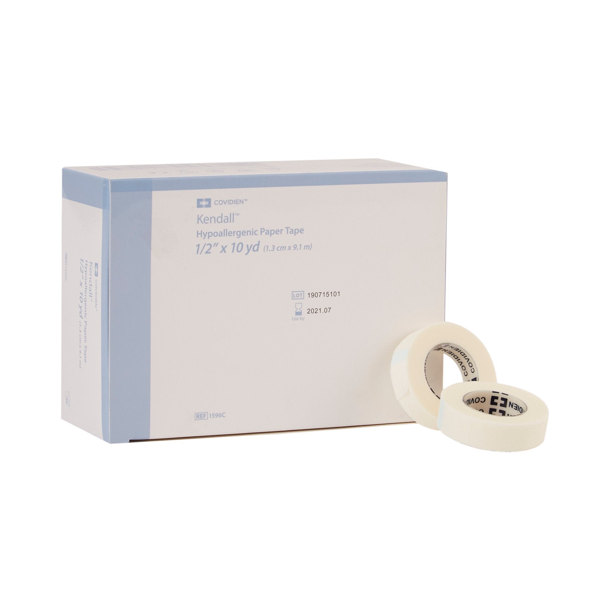 Hypoallergenic Medical Tape Kendall Hypoallergenic White 1/2 Inch X 10 Yard Paper NonSterile