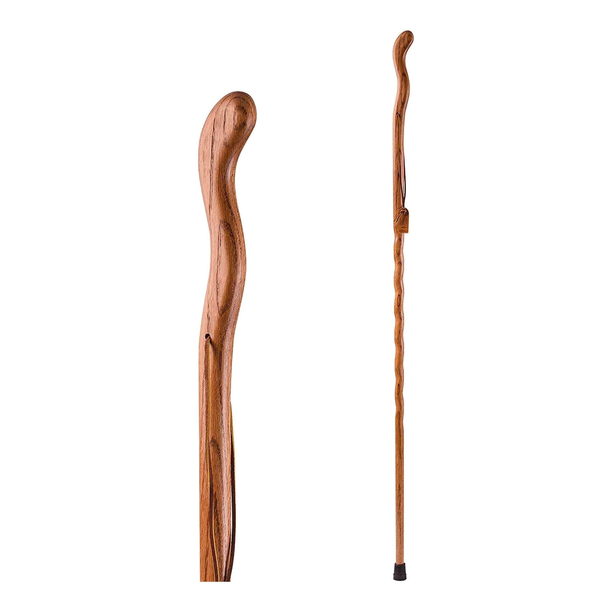 Walking Stick Brazos Twisted Fitness Walker Wood 55 Inch Height Tan