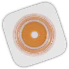 Ostomy Barrier Sur-Fit Natura Precut, Standard Wear Stomahesive Adhesive 45 mm Flange Sur-Fit Natura System Hydrocolloid 1 Inch Opening 4 X 4 Inch | 10/Box 3/4 Inch · Box of 10