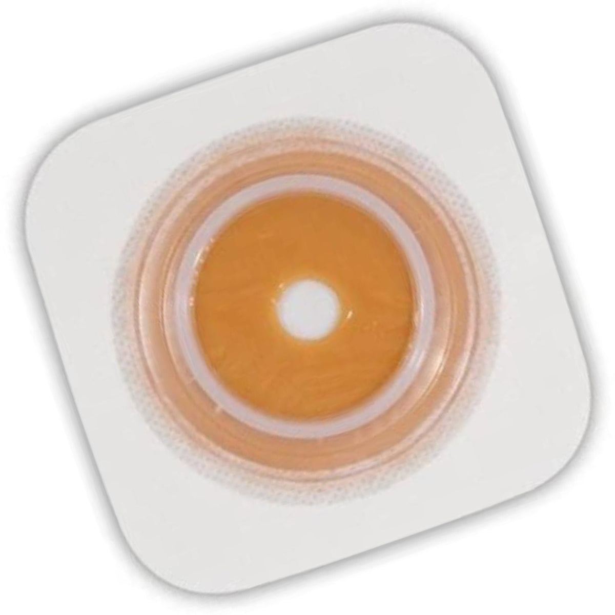 Ostomy Barrier Sur-Fit Natura Precut, Standard Wear Stomahesive Adhesive 45 mm Flange Sur-Fit Natura System Hydrocolloid 1 Inch Opening 4 X 4 Inch | 10/Box 3/4 Inch · Box of 10