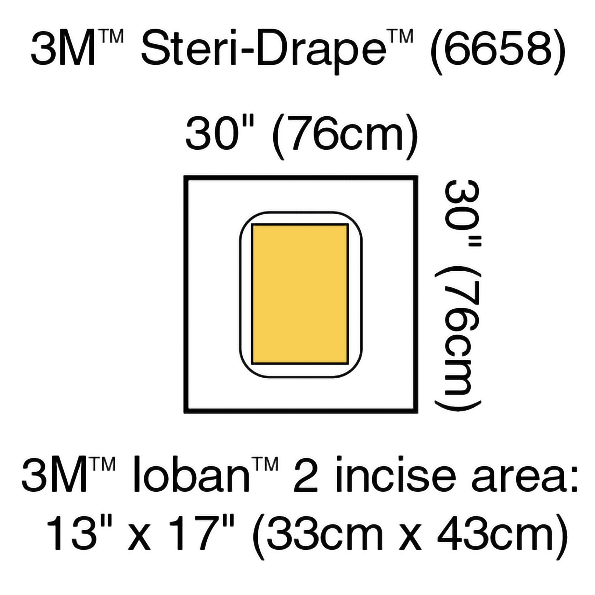 Surgical Drape 3M Steri-Drape Large Pouch with Incise Film 30 W X 30 L Inch Sterile, Packaging Type- Box