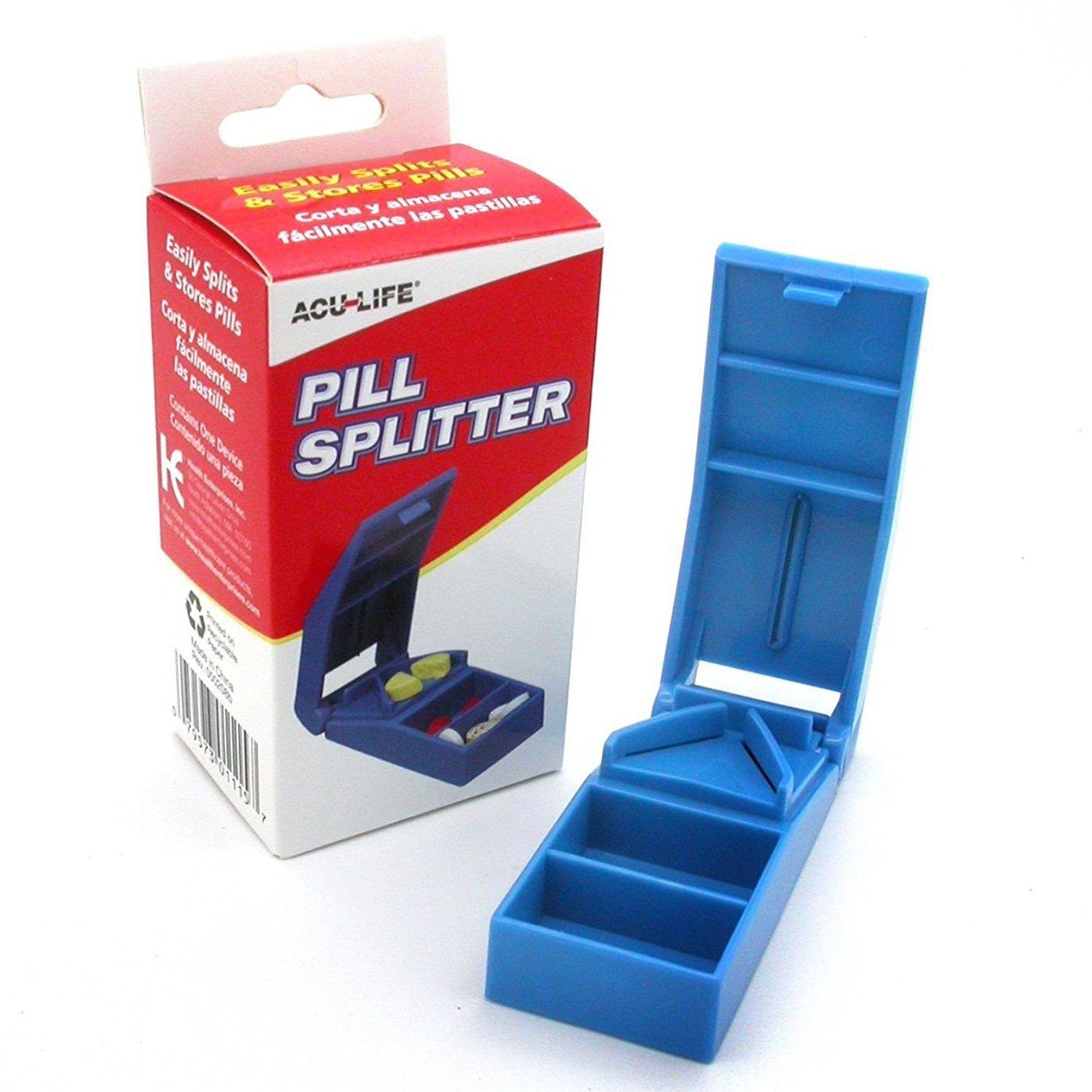 Pill Cutter Acu-Life Hand Operated Blue