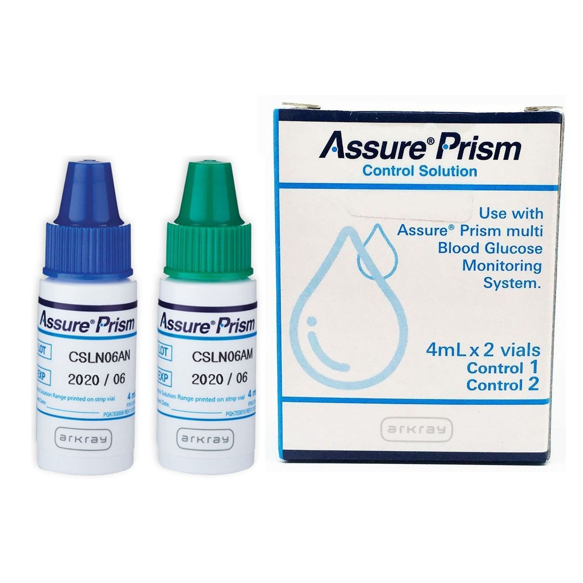 Diabetes Management Test Control Set Assure® Prism Blood Glucose Test 2 Levels