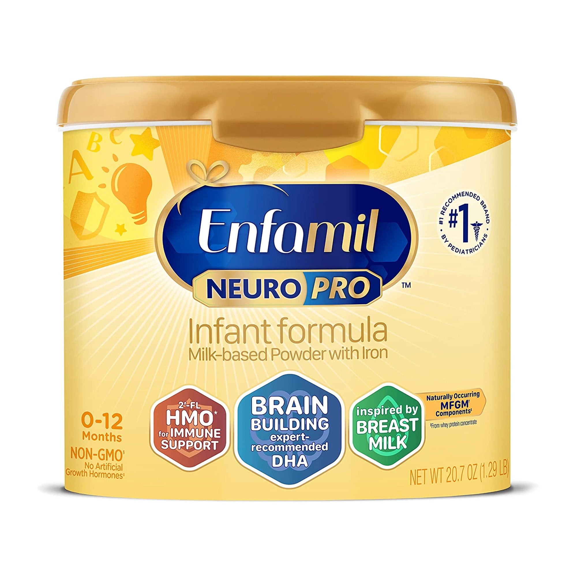 Infant Formula Enfamil NeuroPro Unflavored 20.7 oz. Canister Powder Iron