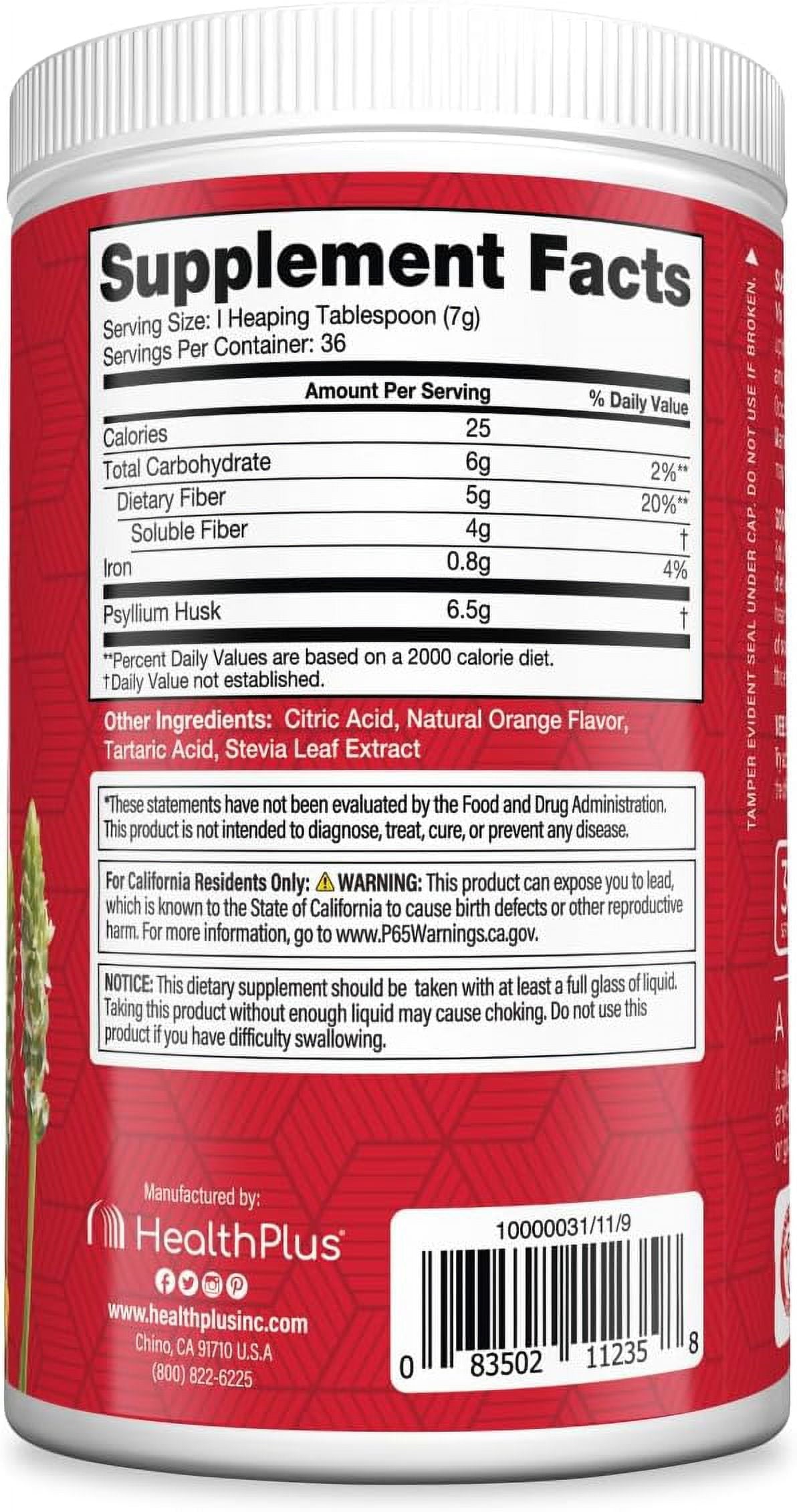 Orange Flavor, 9 Ounces, 36 Servings