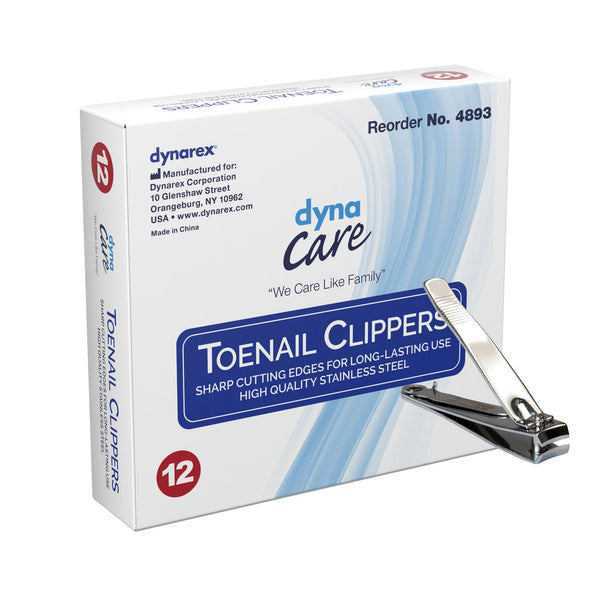 Toenail Clippers Dynarex Thumb Squeeze Lever, Packaging Type- Case Default Title