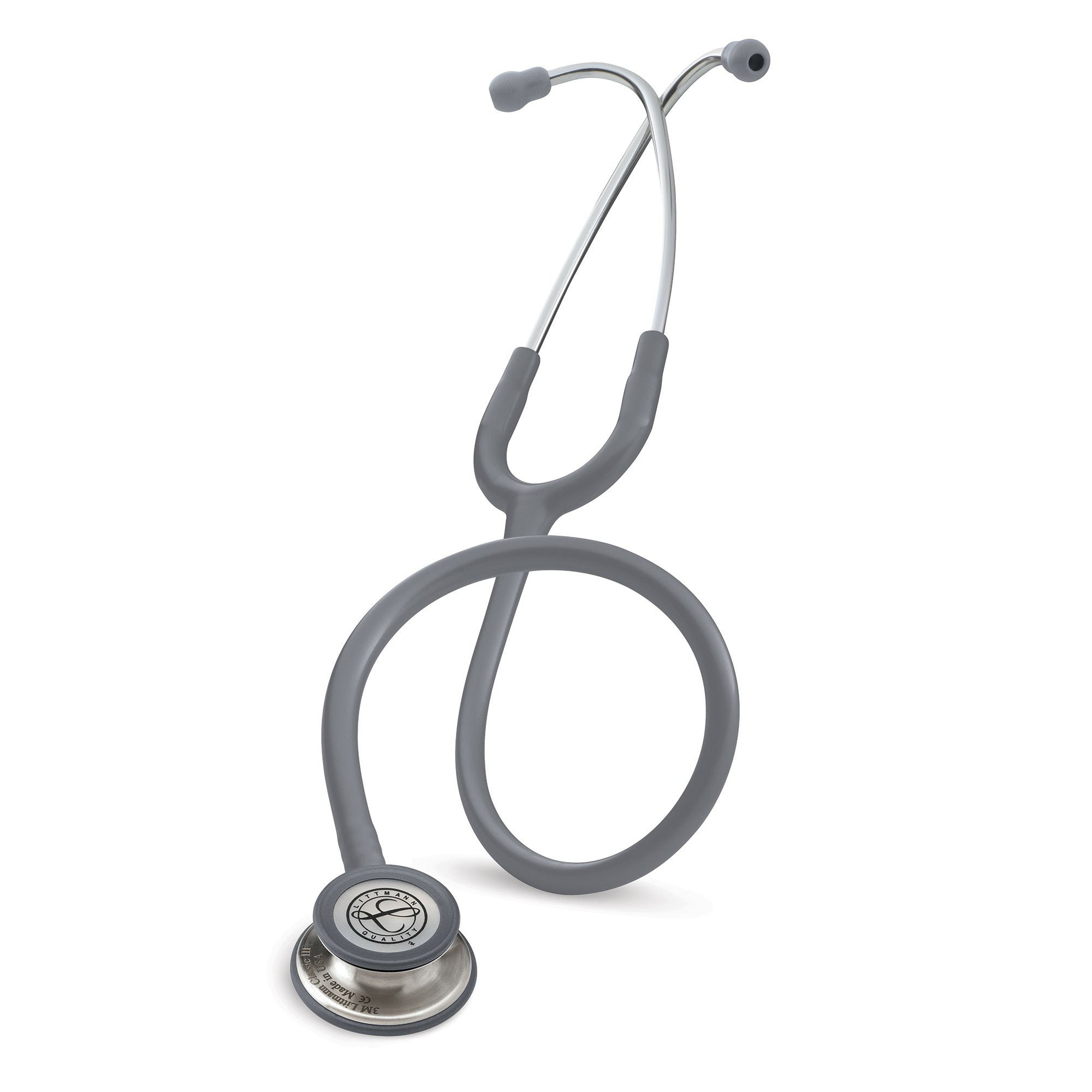 Clinician Stethoscope 3M™ Littmann® Classic III™ Gray 1-Tube 27 Inch Tube Convertible Chestpiece