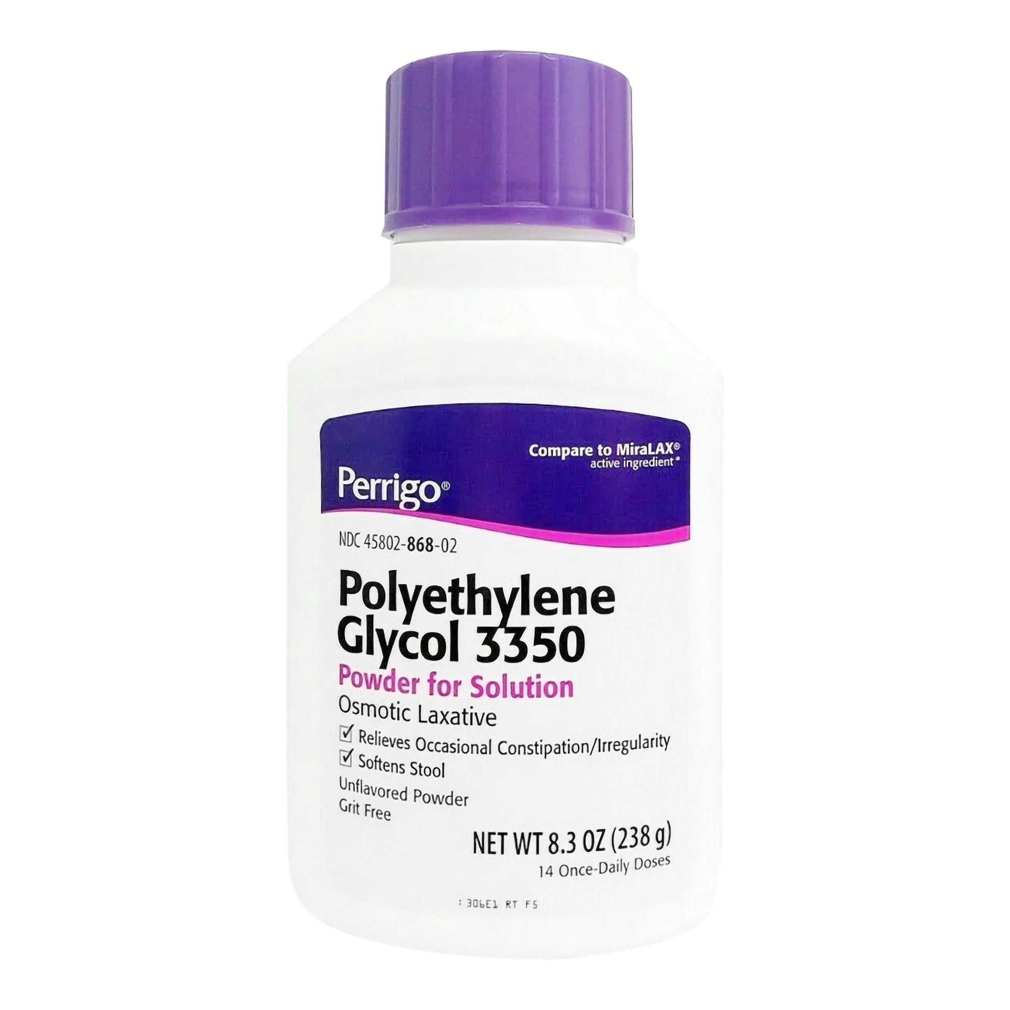 Polyethylene Glycol 3350 (PEG 3350) 17 Gram / Dose Powder for Solution 8.3 oz.
