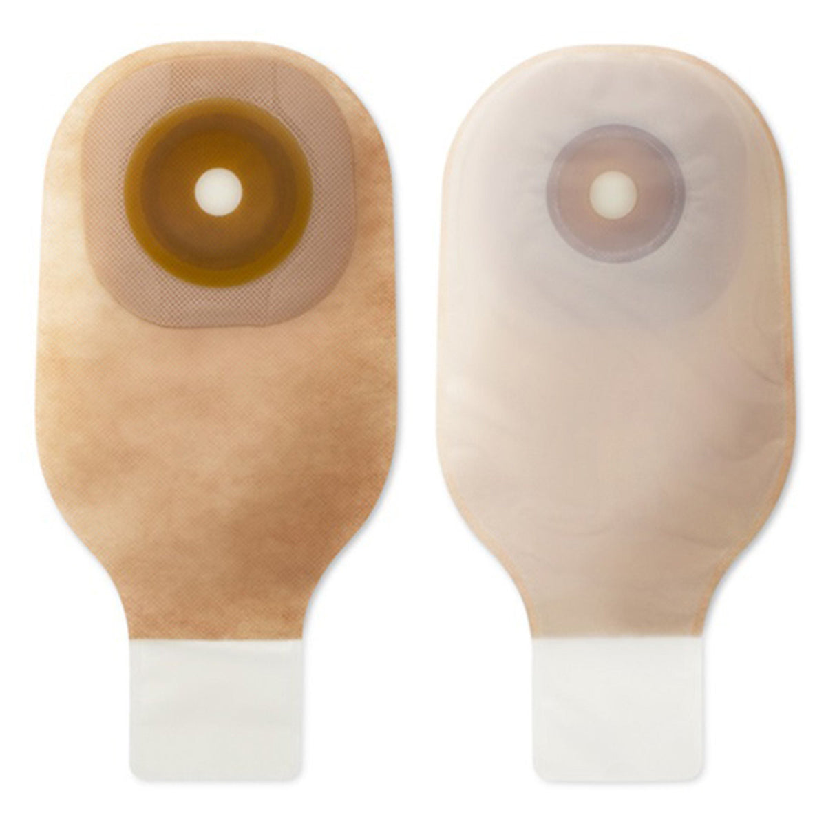 Colostomy Pouch Premier Flextend One-Piece System 12 Inch Length Flat, Pre-Cut 1 Inch Stoma Drainable | 10/Box - 1-1/2 inch opening