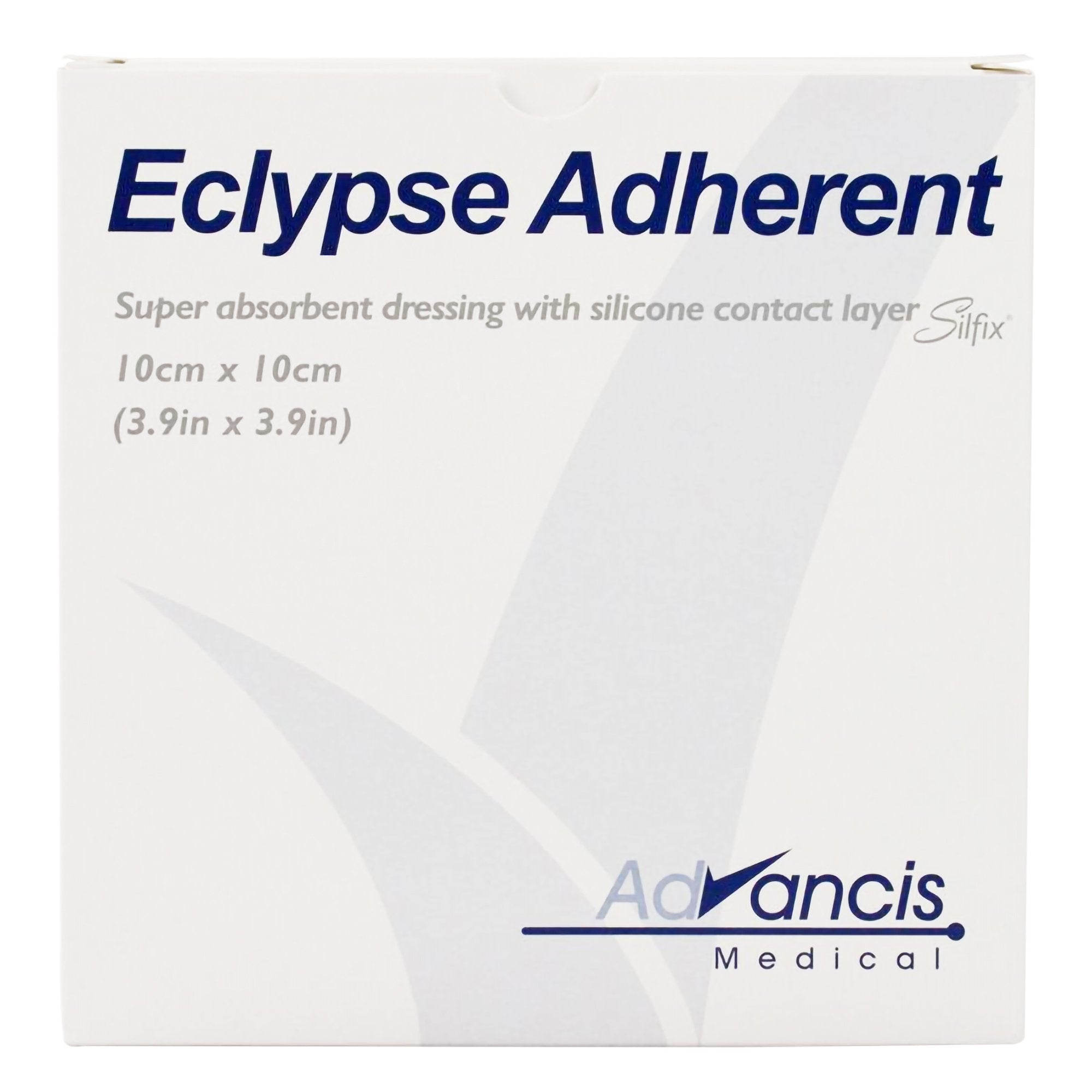 Super Absorbent Dressing Eclypse Adherent 4 X 4 Inch Square