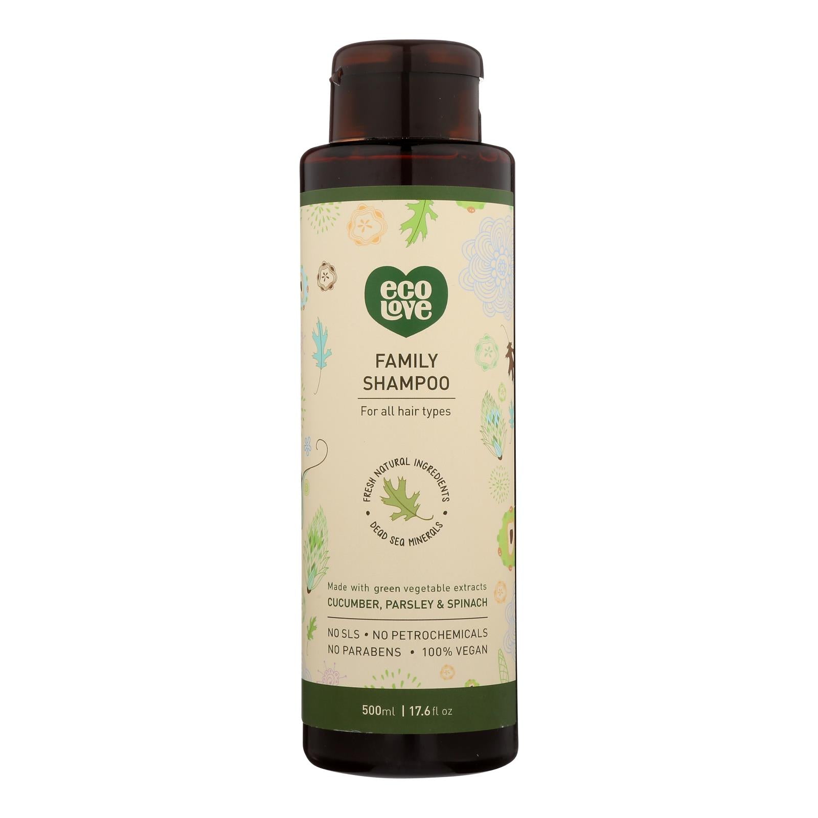 Ecolove Shampoo   Green Vegetables Family Shampoo   All Care Store