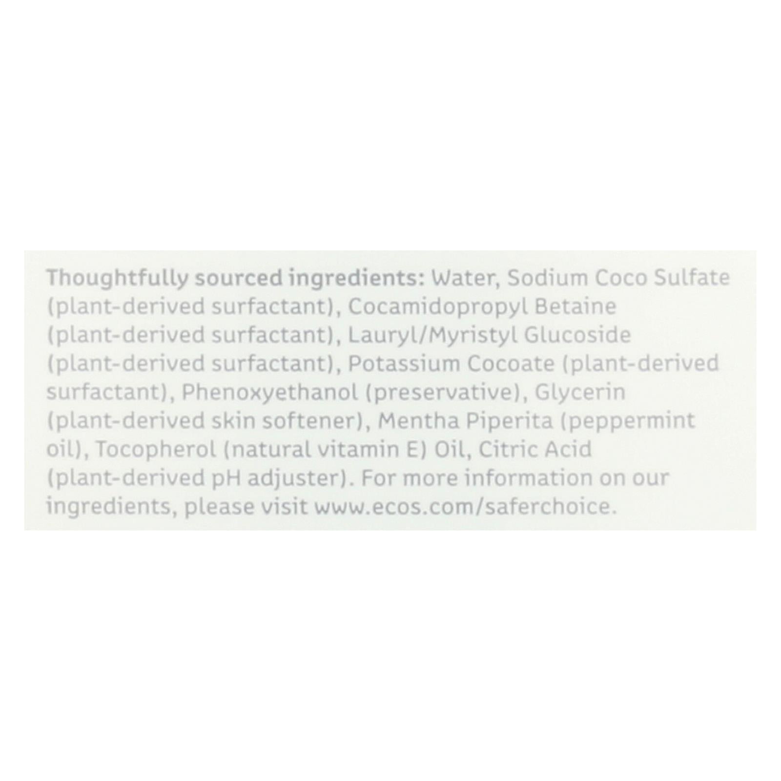 ecos hypoallergenic conditioning pet shampoo peppermint 17 fl oz