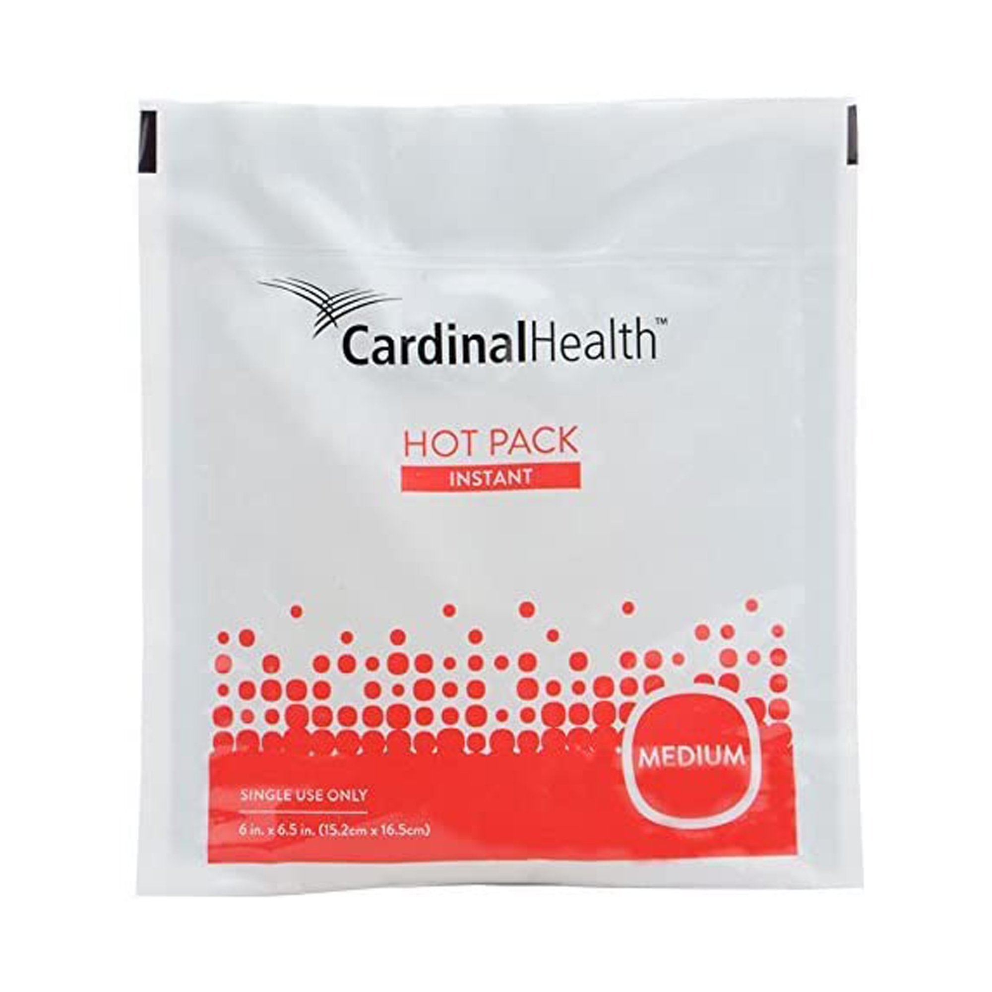 Instant Hot Pack Cardinal Health™ General Purpose Medium Plastic / Sodium Thiosulfate Disposable