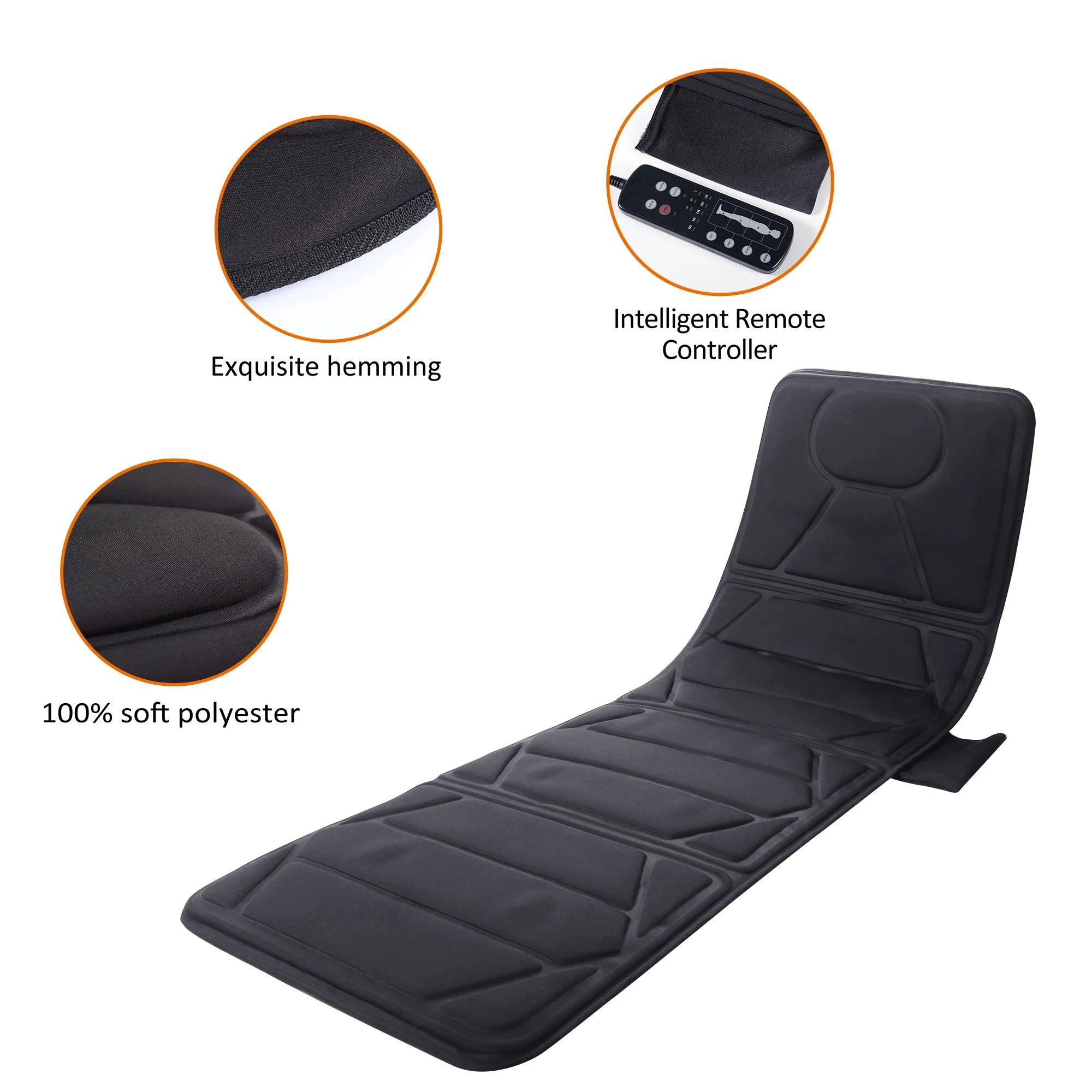 Full Body Massage Mat with Heat, Electric Massage Pad, Back Massager for Pain Relief, Gifts