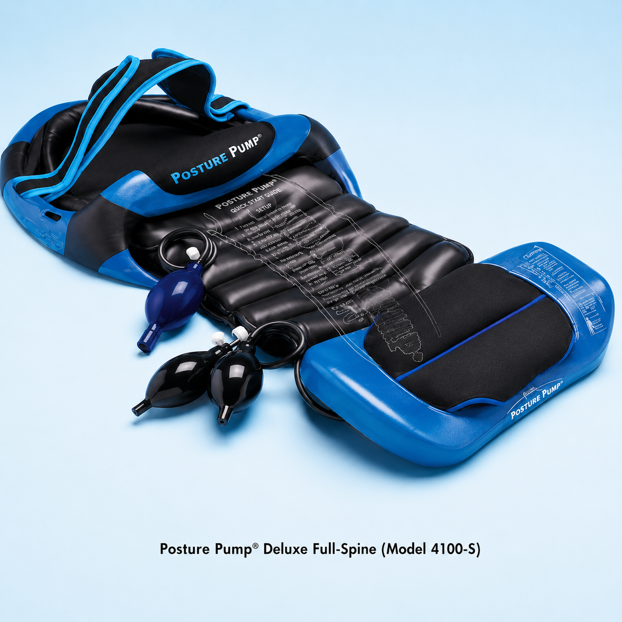 Deluxe Full Spine Posture Pump Blue Retail Model
