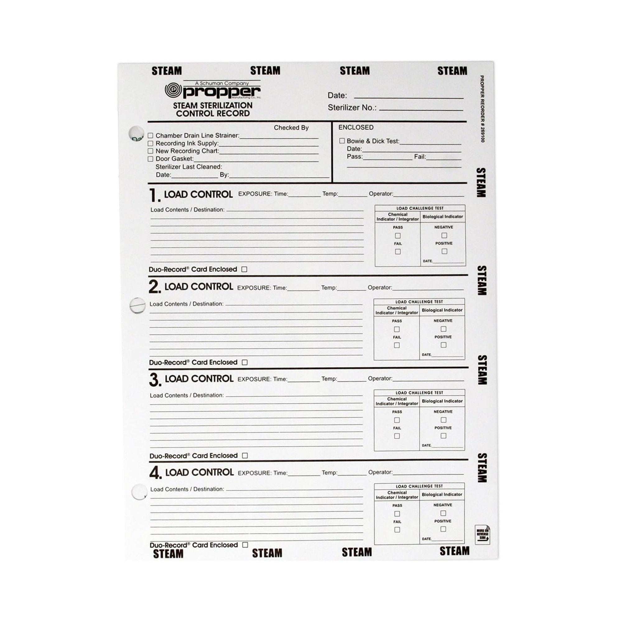 Sterilization Record Envelope Steam