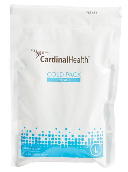 Instant Cold Pack Cardinal Health General Purpose Large 6 X 9 Inch Plastic / Ammonium Nitrate / Water Disposable, Packaging Type- Case