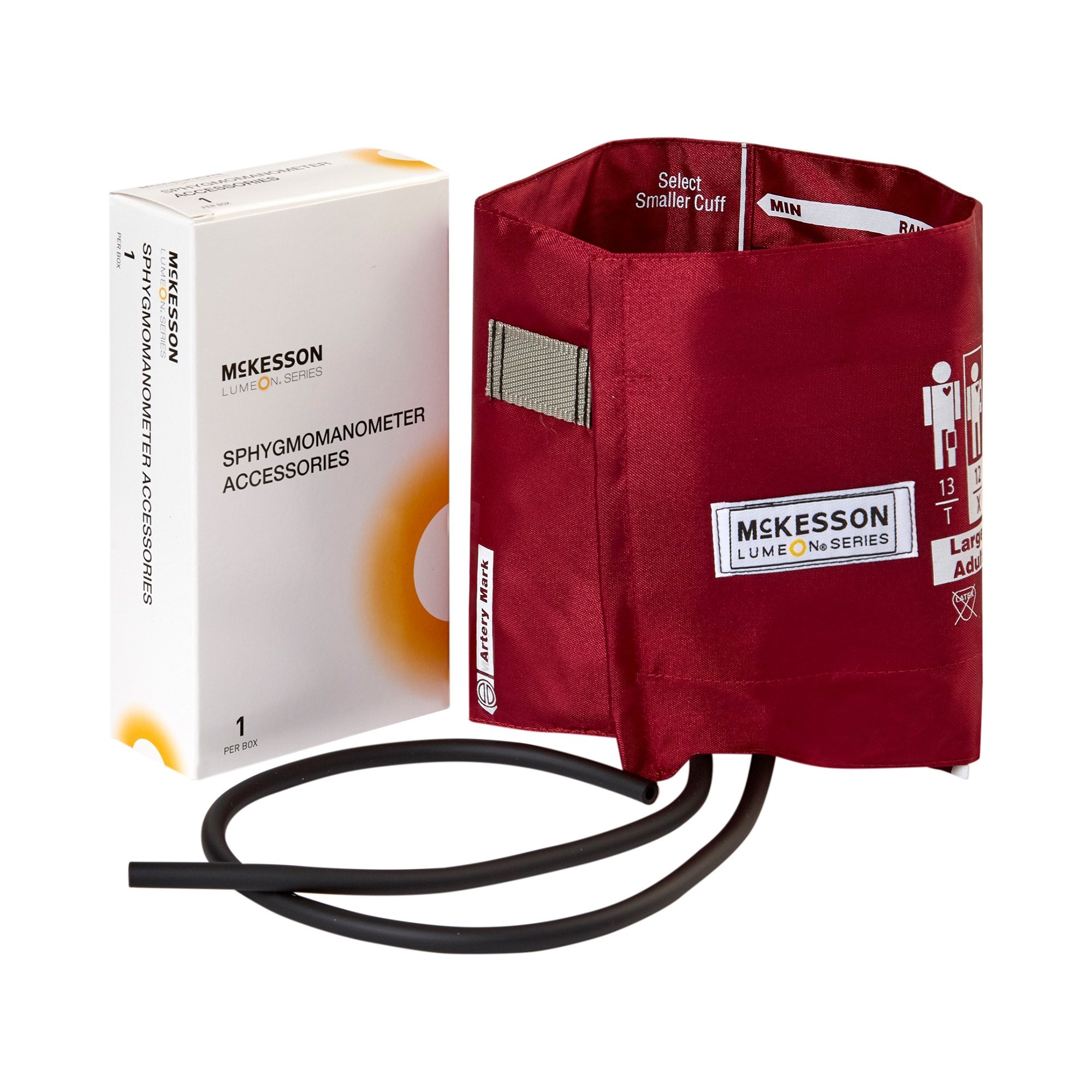 Reusable Blood Pressure Cuff McKesson LUMEON 34 to 50 cm Arm Nylon Cuff Large Adult Cuff