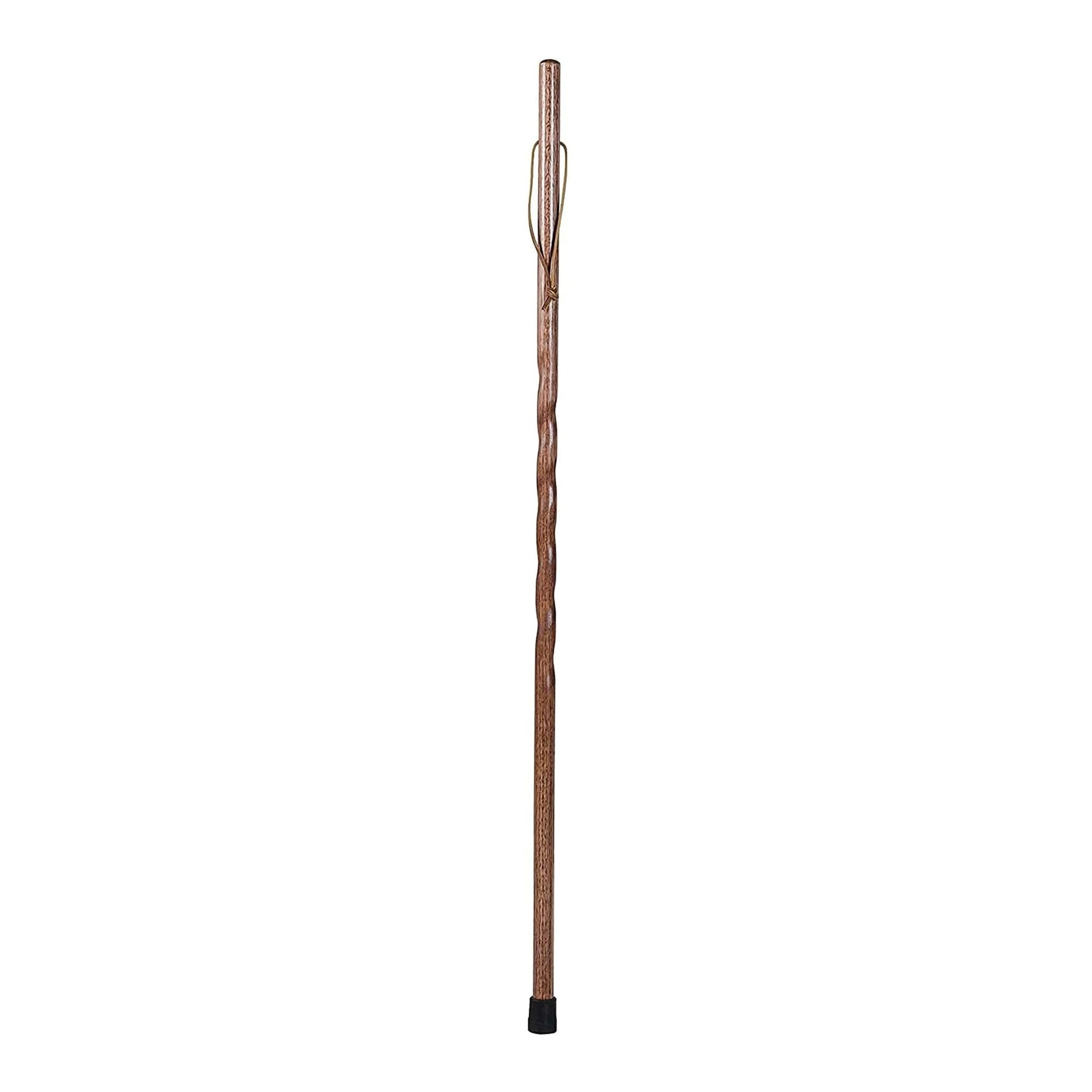 Walking Stick Brazos Twisted Backpacker Wood 58 Inch Height Red Oak